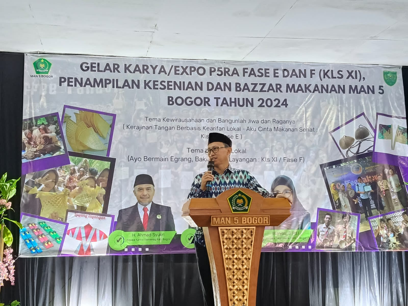 MAN 5 Bogor Gelar Puncak Panen Karya P5RA 2024: Perpaduan Makanan Sehat dan Permainan Tradisional