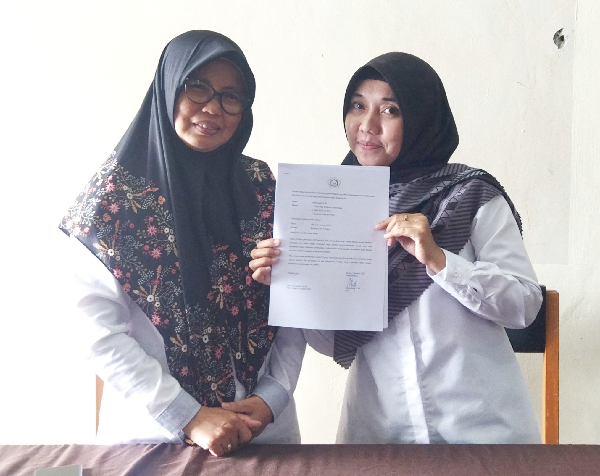 Late Post Penandatanganan Perjanjian Kinerjanya Guru dan staff MAN 5 Bogor Tahun Anggaran 2023